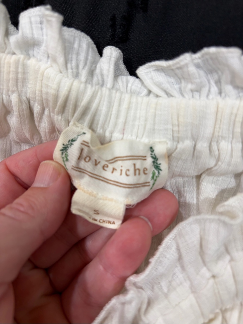 Love Riche Off-Shoulder Ruffle Blouse — White - Picture 2 of 5